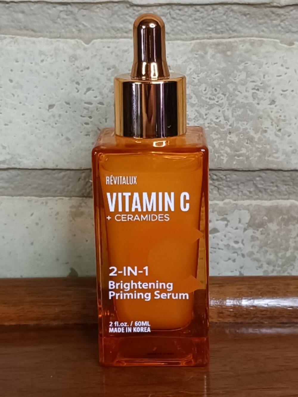 Revitalux Vitamin C + Ceramides 2 in 1 Brightening Priming Serum 2 fl. oz. 60ML
